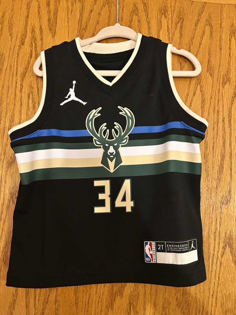 Milwaukee Bucks Nike Black and Cream Youth NBA Jersey Giannis Antetokounmpo
